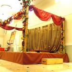 (Floral Mandap)
The overall image of this mandap was to showcase colorful flowers, and lots of them. ~